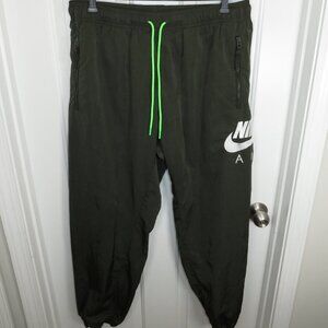 Nike Mens XXL Green Air Woven Tapered Drawstring Pants DD6421-355